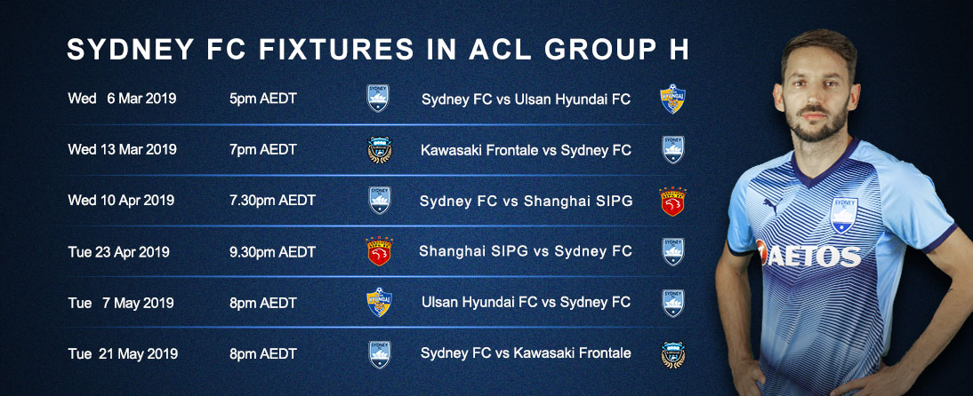 Sydney FC fixtures in 2019 AFC Champions League Group H